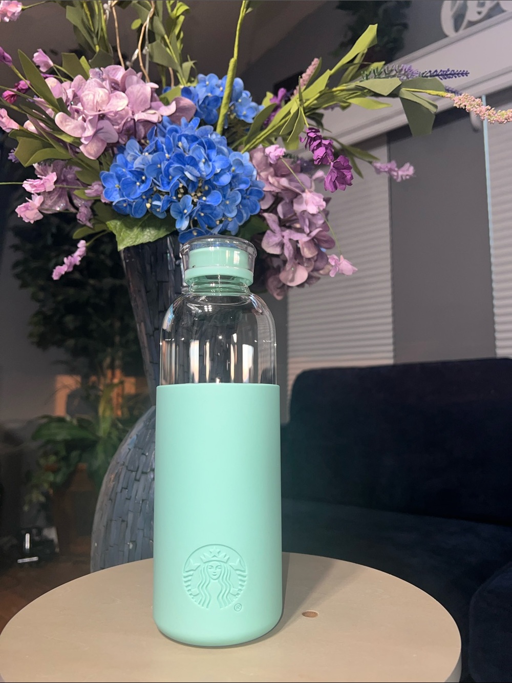 ✨🌿Starbucks Mint Green Glass Water Bottle 🌿✨